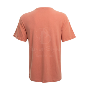 เสื้อยืดแขนสั้นสำหรับผู้ชายปรับแต่งได้เสื้อยืดลำลองไซส์ XL ผ้าฝ้าย100% ระบายอากาศได้ดีพิมพ์ลายสีพื้น - Product Image 3