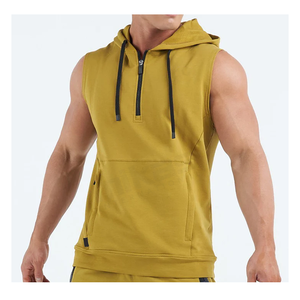 เสื้อแขนกุดมีฮู้ด,เสื้อแขนกุดสำหรับออกกำลังกายฟิตเนส - Product Image 4