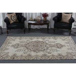 พรมโบราณสีเบจสีน้ำตาลตุรกีสไตล์วินเทจขนาด49x81ฟุตลายสานแบบแบนงานปะทำจากผ้าขนสัตว์ลาเท็กซ์สำหรับห้องนั่งเล่นความกว้าง4เมตร - Product Image 3