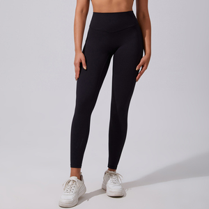 Customized sublimation Rib logo printed design active wear <b>tights</b> <b>women</b> printed sports gym yoga leggings pants - Product Image 5