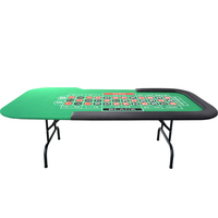 Table à Roulette pliable de Casino entièrement personnalisable avec du bois lourd de qualité. Tous les Types de personnalisation sont acceptés
