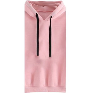 ชุดเดรสสเวตเชิ้ตผ้าฟลีซสำหรับผู้หญิง ผ้าฝ้าย 100% ระบายอากาศ กันลม เป็นมิตรกับสิ่งแวดล้อม ลายปักนูน ดีไซน์ไหล่ตก - Product Image 3