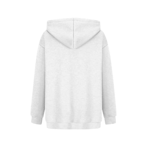 Sudadera con capucha con estampado personalizado para mujer, Sudadera con capucha informal sólida suelta Boxy Fit impreso, sudaderas con capucha para mujer - Product Image 5