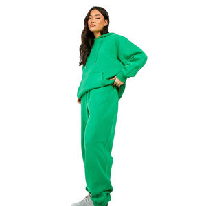 Femmes 100% Coton Survêtements d'hiver Logo personnalisé imprimé Respirant Plus Size Sets XXL Pantalons de survêtement pour femmes Offre Spéciale - Product Image 1