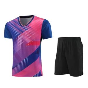 Tenue de tennis imprimée unisexe uniforme pour hommes et femmes séchage rapide nouveau deux tennis de table volley-ball - Product Image 2