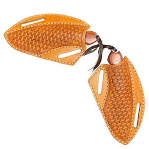 Étui de couteau à lame fixe en cuir fait main avec motif gravé léopard, étui de couteau à usage de cuisine OEM personnalisable - Product Image 1