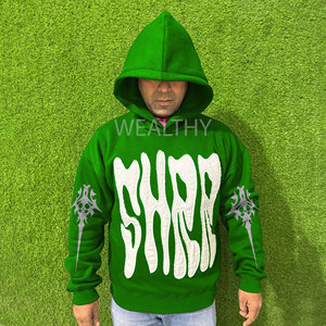 Sudadera con capucha y cremallera de forro polar extragrande para hombre, estilo nuevo 2026, ecológica, 100% algodón, con estampado digital y bordado de alta calidad - Product Image 1