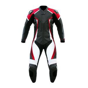 Traje de motociclismo de cuero personalizado para hombre 2025, traje de carreras de protección impermeable de cuero genuino para todas las estaciones - Product Image 1