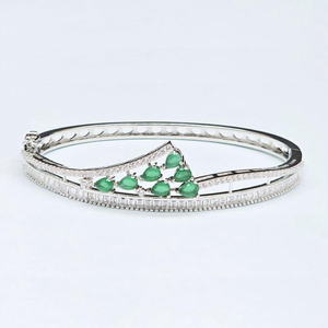 925กลีบเงินสเตอร์ลิงชุบโรเดียมแบบเปิดใช้งานได้สมบูรณ์แบบสำหรับงานหมั้นงานแต่งงานงานเลี้ยงหรือของขวัญครบรอบปี - Product Image 1