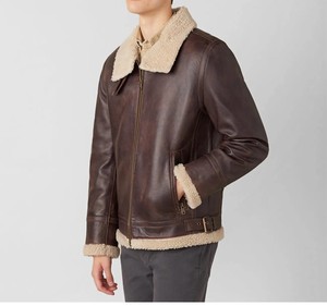 Chaqueta de cuero para hombre de diseño superior 100% de alta calidad con forro edredón de manga completa a un precio razonable diseño personalizado disponible - Product Image 3