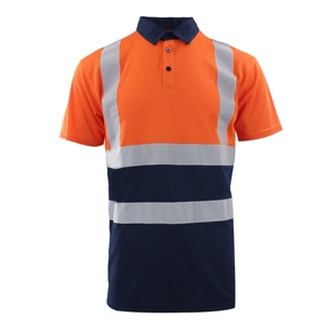 Wholesale Reflective <b>High</b> <b>Vis</b> Reflective Safety Polo <b>Shirt</b> Equipment Short Sleeves Stitching Color Working <b>T</b>-<b>shirts</b> - Product Image 6