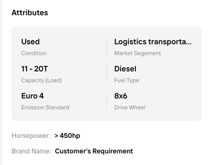 Best!! 6x4 Diesel Tractor Head Prime Mover Heavy Duty Semi <b>Truck</b> For Commercial Road Transport And Logistics Applications - Product Image 6