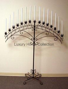 Candélabres en métal festif et de fête foudre et utilisation de pièce maîtresse décorative couleur or conception forgée fournitures d'articles artisanaux - Product Image 4