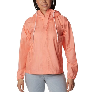 Chaqueta Cortavientos Transpirable para Mujer con Capucha, Hecha de Nailon Suave y Forro de Malla, Diseñada para Lluvia Ligera - Product Image 1