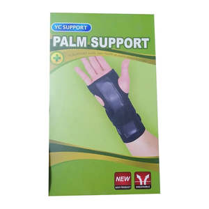 ที่รัดข้อมือ YC รุ่น YC 8322 สำหรับฤดูร้อน ระบายอากาศได้ดี สีดำ รองรับฝ่ามือ  รับทำโลโก้ วัสดุไนลอนผสมผ้าฝ้าย สำหรับป้องกันการบาดเจ็บในกีฬาฤดูร้อน - Product Image 1
