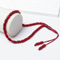 Collier de prière islamique en acrylique unisexe en gros, perles de tasbih, chapelet dhikr, cadeau pour les femmes et les hommes musulmans