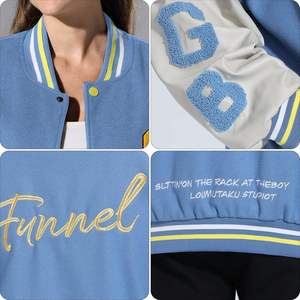 Veste universitaire en laine respirante coupe-vent personnalisée ODM, design unique, la plus vendue, vente en gros sur mesure - Product Image 6