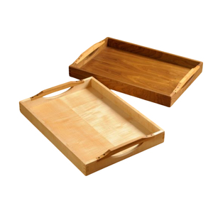 Vente chaude plateau de service en bois brun meilleure qualité plateau de service vintage plateau de collations pour la restauration d'hôtel ou un usage domestique - Product Image 3