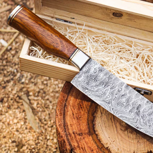 Wholesale Customized High Quality Damascus Steel Handmade Dishwasher <b>Safe</b> Modern Design Chef <b>Knives</b> Kitchen Use Customized Size - Product Image 2