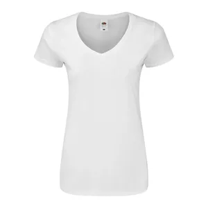 T-shirts personnalisés pour femmes, col en V, 150 pièces, produit promotionnel - Product Image 1