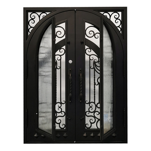 ประตูทางเข้าด้าน<span class=keywords><strong>หน้า</strong></span>คู่สีดำเข้มสำหรับบ้า<span class=keywords><strong>น</strong></span>พักแบบอาร์ตวิลลาแบบโมเดิร์<span class=keywords><strong>น</strong></span>หรูหรา - Product Image 5