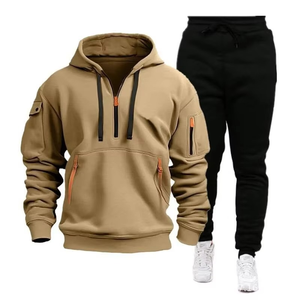 Conjunto Deportivo de Dos Piezas para Hombre, Muy Solicitado, con Logotipo Personalizado y Etiquetas Personalizadas, Nuevo Conjunto Deportivo de Dos Tonos - Product Image 1