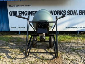 Mélangeur de ciment électrique léger de 100 litres Mini Portable avec moteur de 375W 10 cycles/heure pour les travaux de construction de maison - Product Image 5