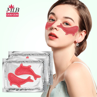 Logo personnalisé Hydrogel de collagène masque pour les yeux sous l'aloe vera pour les yeux gonflés