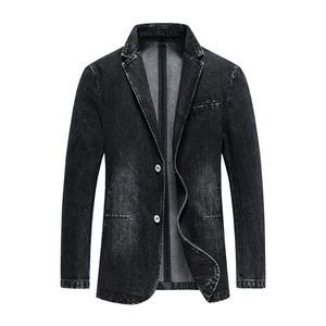 Faites votre propre logo maintenant disponible dans le nouveau prix pas cher Best-seller Professional Logo Fine quality Denim Jacket - Product Image 1