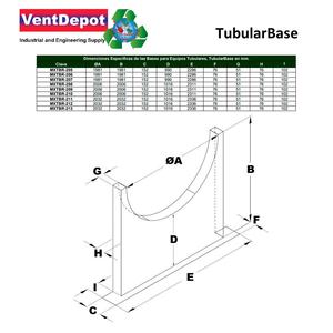 Accesorio de Acero Galvanizado para Bases Tubulares de 53 Pulgadas MXTBR-131, 53 Pulgadas de Altura - Product Image 3