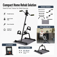 BNcompany SXZ-001 Appareil d'entraînement à la marche portable et réglable pour la rééducation des jambes et des bras, pédalier d'exercice pour personnes âgées