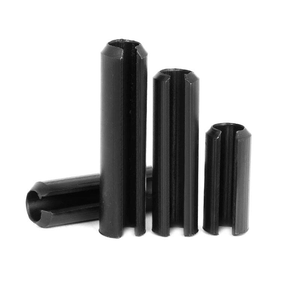 Goupille de positionnement à ressort GB879 M3-M20 en acier à ressort oxydé noir, goupille de positionnement cylindrique creuse à ressort hélicoïdal - Product Image 1