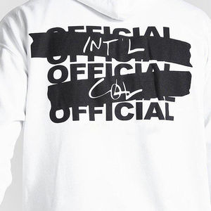 Streetwear personnalisé 2025 vêtements sport Fitness basiques coton mélangé à manches longues pull coton imprimé sweats à capuche pour hommes - Product Image 3