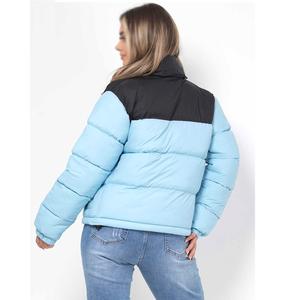 Veste bouffante à capuche respirante en polyester nylon pour femmes pour temps froid extérieur Street Wear lettre hiver bulle manteau bouffant - Product Image 4