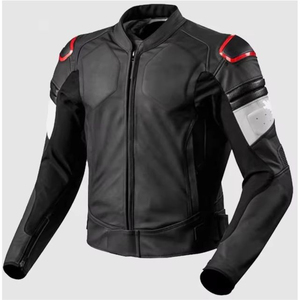 Usine directe dernière conception veste de moto en cuir véritable pour hommes hiver OEM Service imprimé Technique équipement de moto - Product Image 4