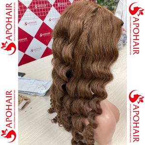 ผมแท้แบบบราซิลเลียนผมแท้แบบไม่พันกันไม่หลุดยาวเป็นลอนยาวทรงตรงมีผมหยักศกสีน้ำตาลเข้ม - Product Image 3