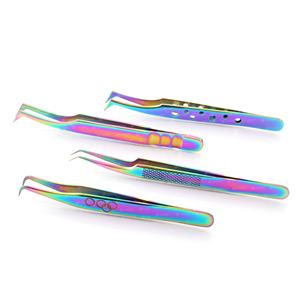 Pinzas para Extensión de Pestañas de Acero Inoxidable de Alta Calidad al por Mayor, Puntiagudas, Antiestáticas, Duraderas, con Etiqueta Privada - Product Image 3