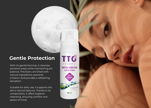 Espuma Íntima TTO Thermal 140ml PH4, Limpiador Íntimo Suave Antibacterial, Fórmula Orgánica con Aceite de Árbol de Té, Control de Olores, Hidratante - Product Image 3