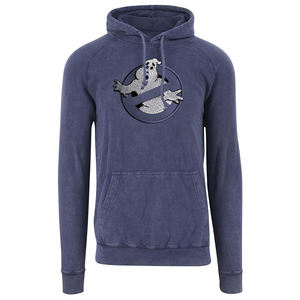 Sweat à capuche pour homme en coton 100% respirant, avec broderie de patchs vieillis personnalisés, appliqués et surpiqués, style vintage, pour l'hiver - Product Image 1