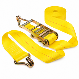PROVINA Correa de Amarre Industrial de 100 mm y 10000 kg con Trinquete, Cinta de Poliéster Resistente, Ganchos de Alambre Personalizables, Certificación GS/CE - Product Image 5