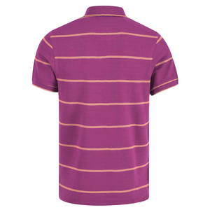 Camiseta de media manga a rayas para hombre, camisetas deportivas de poliéster, venta al por mayor, trabajo personalizado, moda de verano, golf, transpirable, OEM - Product Image 2