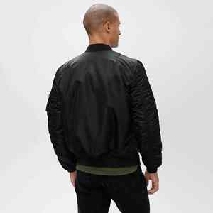 2025 Latest Design <b>Men's</b> Trendy Slim Fit High Street Bomber Jacket Canvas Stand Collar Short Thin <b>Summer</b> <b>Coat</b> - Product Image 4