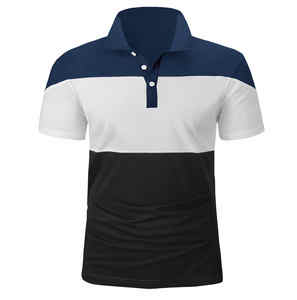 เสื้อโปโลผู้ชายคุณภาพสูง ระบายอากาศได้ดี สกรีนโลโก้ได้ ใส่สบาย แฟชั่นใหม่ล่าสุด ผ้าโพลีเอสเตอร์ผสมคอตตอน แขนสั้น - Product Image 5