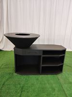 Brasero d'extérieur portable en acier Corten de haute qualité avec traitement antirouille, base de table de 60 cm à 180 cm de diamètre