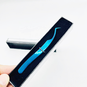 Pinzas de extensión de pestañas recubiertas de azul de Plasma suave de 10mm de alta calidad, logotipo personalizado, Etiqueta Privada, precios al por mayor sostenibles - Product Image 4