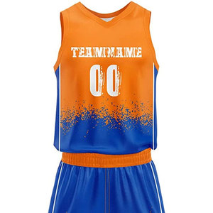 High Quality Custom Breathable Sublimation Basketball Jersey And Shorts Uniform <b>Set</b> High Quality Men Sports Uniform - Product Image 4