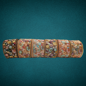 Adorno de encaje de tul bordado Floral intrincado colores vibrantes ropa de boda decoración del hogar apliques elegantes bolsas usadas ropa - Product Image 1