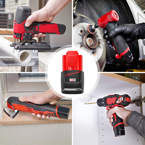 Batería de Iones de Litio de Repuesto Forenpower de 12V 2.5Ah para Herramienta de Perforación, 500 Ciclos, Certificación CE/FCC, Herramienta Eléctrica Recargable - Product Image 6