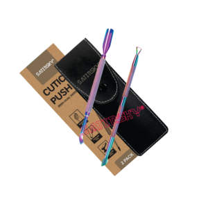 Pousse-ongles dissolvant de cuticules à double extrémité soin des ongles cuticules en acier inoxydable de qualité allemande de haute qualité - Product Image 4