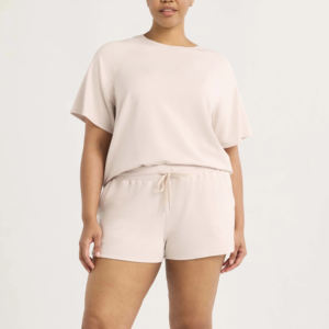 Summer New Arrivals Oversized Women's Sets Two Piece Short Set Crop Tank Top 100% Cotton <b>Biker</b> Short Set 2 Piece Set Women - Product Image 4